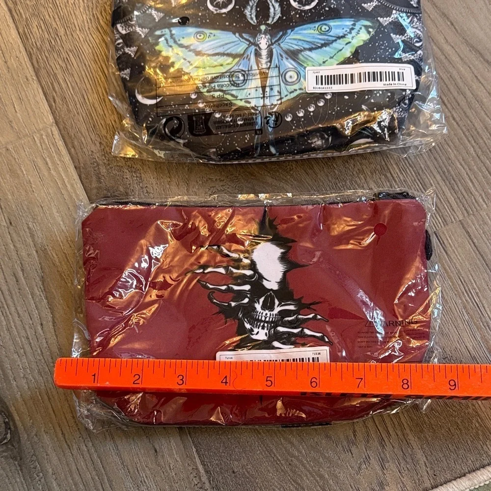 Set of 2 Graphic zipper pouch